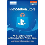 Tarjeta Psn Card 25 Usd Arg Playstation Network 