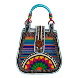 Bolso Pera Exclusivo Multicolor Diseño En Hilo