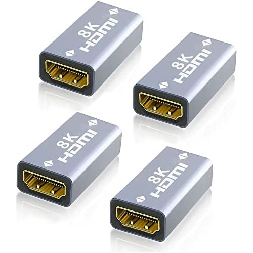 Paquete De 4 Acopladores Hdmi Hembra Hembra, Extensor D...