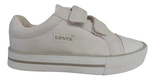 Tenis Blanco Levi S Casual Velcro  18 / 22 Niño Y Niña