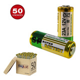 Pilha Alcalina Bateria 12v A23 Controle Portão Alarme 50 Pçs