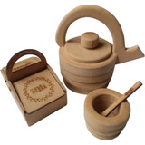 Juego De Mate Niño Madera Juguete Infantil Cocina Fibrofacil