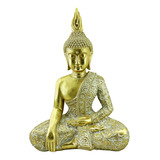 Figura Decorativa Grande Buda Deco Feng Shui 46cm Zen Zn Ct