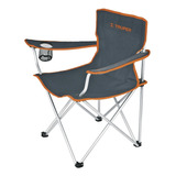 Silla Plegable Para Descanso Truper Color Gris Oscuro