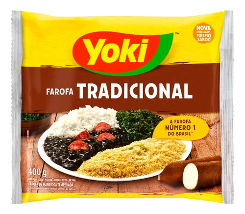 Farofa Lista Yoki 400g - Importado De Brasil