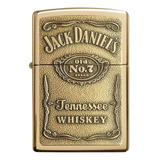 Encendedor Zippo Bronce Brillante Jack Daniels
