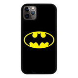 Funda Uso Rudo Tpu Para iPhone Batman Batiseñal Amarillo Neg