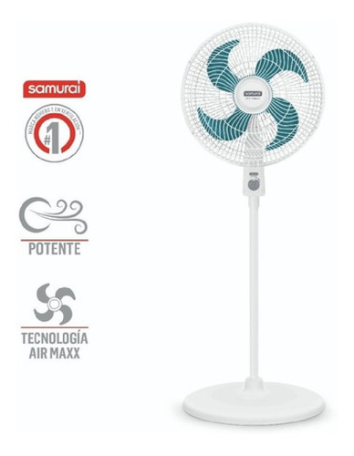 Ventilador Samurai Air Maxx Blanco Con Azul 5861032052