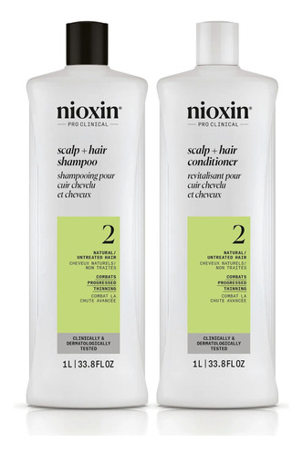 Set De Champú Limpiador Y Acondicionador Nioxin 33.8