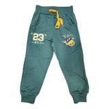 Pack 3 Pantalones Buzo Niño Algodon Con Diseño