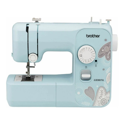 Máquina de coser recta Brother LX3817 portable aqua | Envío gratis
