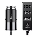 Cargador De Auto Baseus 4 Usb 5.5a 12v. - Electromundo