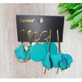 Conjunto De Aros De Fantasía, Aretes Mujer, Joyas, Accesorio