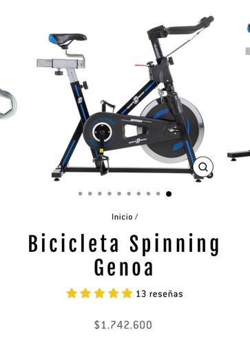Bicicleta Spinning Genoa Volante 18 Kls