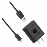 Motorola Turbopower 18 Qc3.0 Cargador Con Cable Micro Usb De