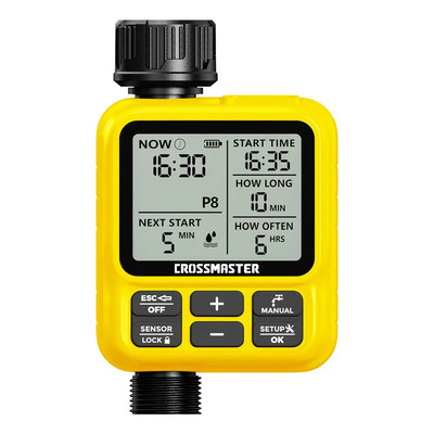Programador Timer De Riego Automático P\u002F Jardin 8 Programas Amarillo | Envío gratis