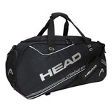 Bolso Deportivo New Combat 55 Negro Plata Head  