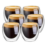 Copos De Vidro Borasilicato Duplo 80ml Nespresso 06 Unidades