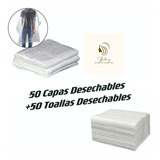 Pack Peluquería:50 Capas Desechables+50 Toallas Desechables