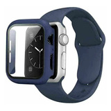 Malla Silicona Soft + Case Protector Para Apple Watch 44mm