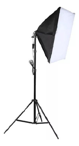 Kit Soft Box Luz Contínua Estúdio 50x70cm E27 + Tripé 2.1m