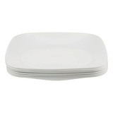 Plato De Vidrio Corelle, Cuadrado, 9.5 Pulgadas, Paquete De