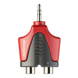 Adaptador 2 Rca A Plug 3.5 Aux. Stereo Roxtone