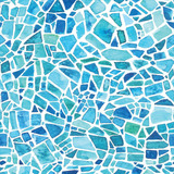 Cr- - Película De Mosaico Para Ventana, Color Azul