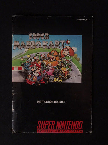 Manual Super Mario Kart, Nintendo Snes  