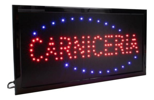 Letreros Led Luminosos Comerciales Textos Carnicería  48x25