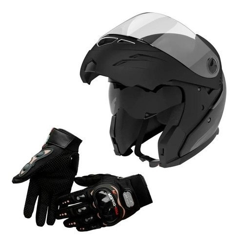 Kit Casco Integral Hawk Rs5 Vector + Guantes Probiker - Fas