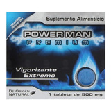 Power Man Cartera Pastilla Azul 1 Pz Tabletas De 500mg 