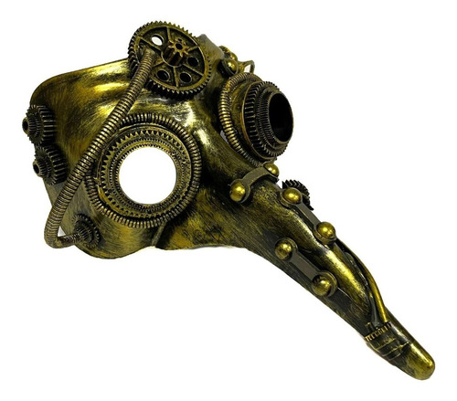 Máscara Praga Steampunk Peste Negra Plástico Halloween 