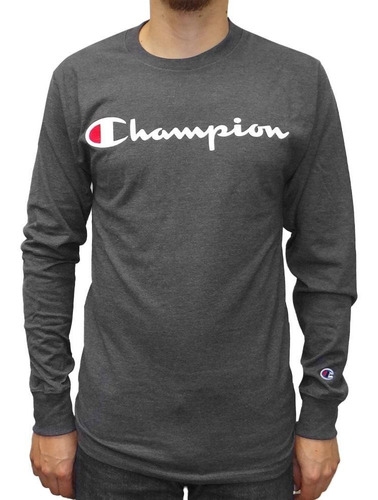 Camiseta Champion Gt78hy0771 Para Hombre-gris Claro
