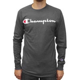 Camiseta Champion Gt78hy0771 Para Hombre-gris Claro