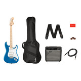 Paquete Guitarra Electrica Fender Affinity Stratocaster Blue