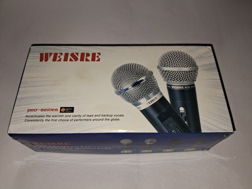 Microfone Weisre M58. Pro Series. Profissional 