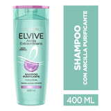 Shampoo Arcilla Purificante Elvive L´oréal Paris 400ml X 2u