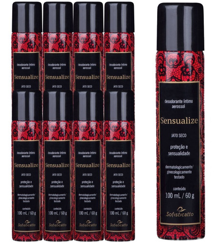 Kit 9 Desodorante Intimo Sensualize Fragrância One Million