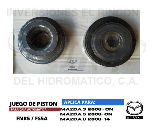 Juego De Pistones (9) Caja Fnr5 Mazda 3 Y 6 5 Velocidades Foto 2