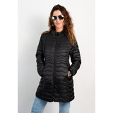 Campera Mujer Abrigo Larga Importada Capucha Y Bolsita