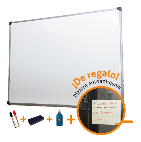Pizarra Blanca 80x120cm+2 Marcadores Y Accesorios Gratis