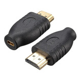 Adaptador De Micro Hdmi Hembra A Hdmi Macho 