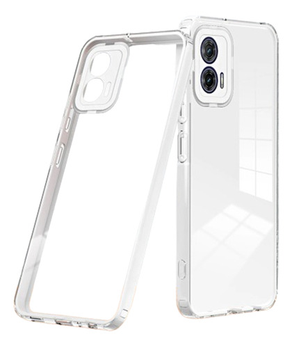 Funda Para Moto G53 G73 E13 2 En 1 Transparencia Sin Huellas