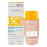 Bioderma Photoderm Nude Touch Spf 50+ Mineral Claro 40ml