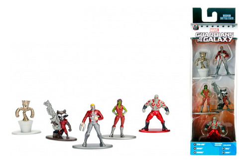 Nano Metalfigs Jada Guardianes De La Galaxia Marvel X5 Und