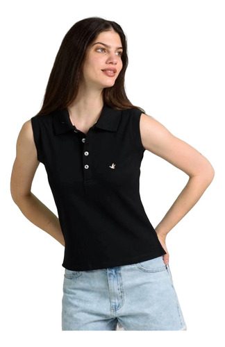 Musculosa Mujer Brooksfield Algodón Pique Premium Bm2000