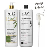 Felps Escova Progressiva Quiabo + Shampoo Antirresíduo 2x1l