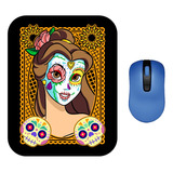 Mouse Pad Princesas Bella Catrina Halloween 4