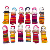 Paquete 12 Muñequitas Quitapenas / Artesanales / Worry Dolls